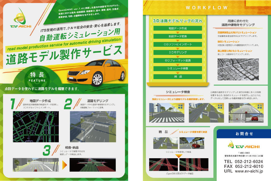 自動運転シミュレーション用 道路モデル製作サービス